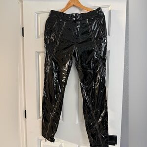 Men's Black Glossy Pants
